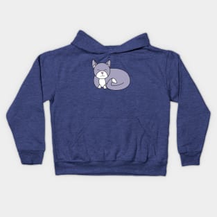 Grey Kitty Kids Hoodie